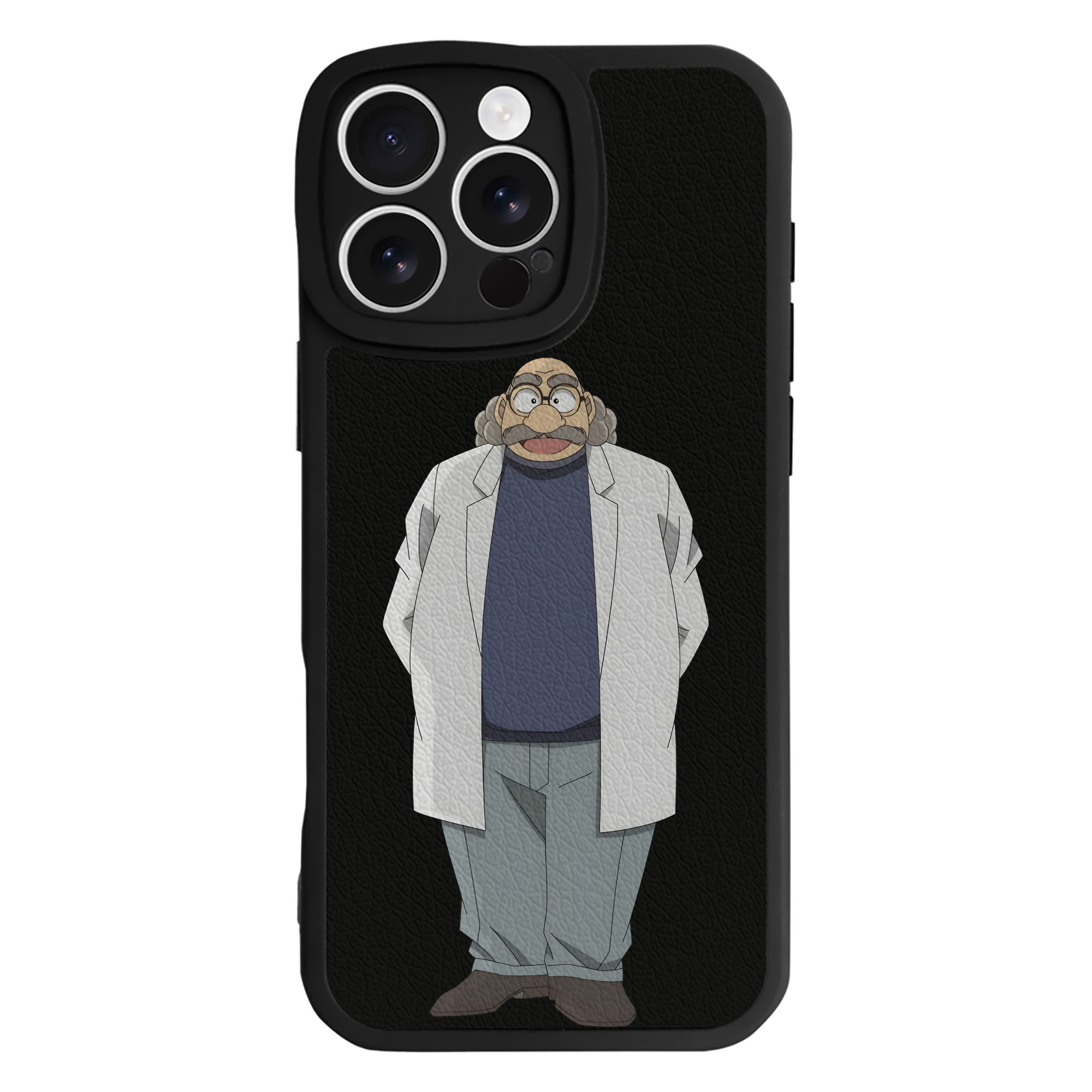 （画像用） 名探偵コナン あがさ ひろし Detective Conan Agasa Hiroshi 【iPhone 16シリーズ対応】シリコンスマホケース（レザー調） 材質：シリコン